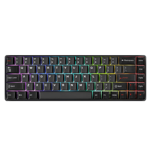 DrunkDeer G65 Rapid Activate Mechanical Keyboard Magnetic Switch TKL Gaming PBT Keycap USB Wired 65% Size Compact 68 Keys RGB Black