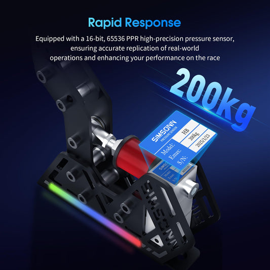 SIMSONN HB Pro Hydraulic Handbrake for Sim Racing - 16 Bit High Precision Sensor, 13 CM Handle, Color: HB PRO