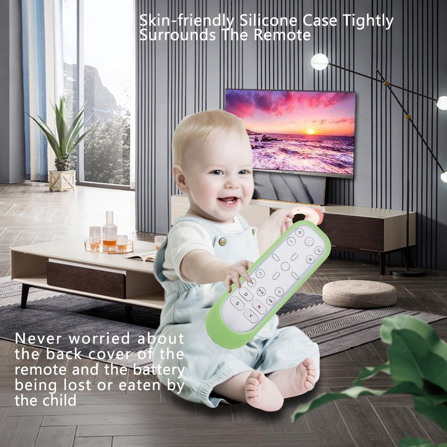 CHUNGHOP Silicone Remote Case for PS5 Media Remote - Shockproof, Washable, Glow in Dark Green
