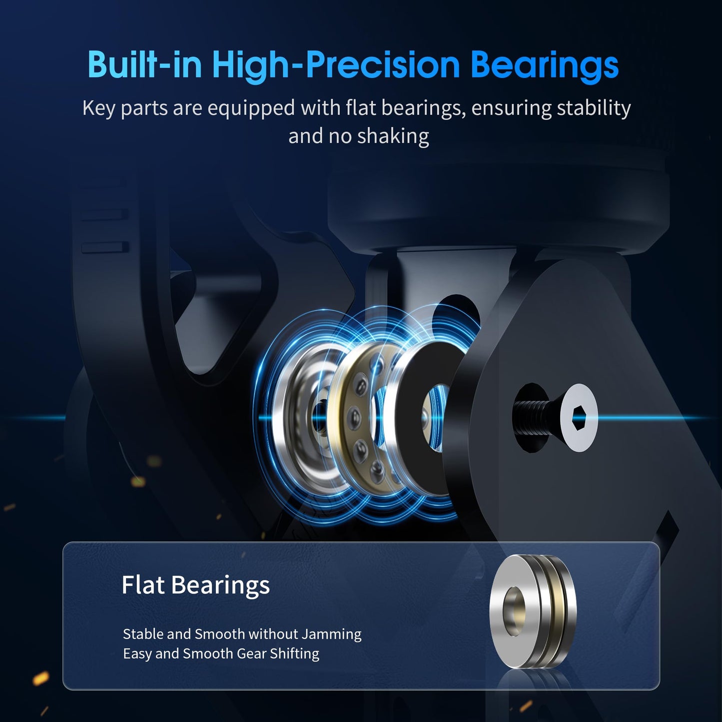 SIMSONN SQ Pro Racing Simulator Shifter - High-Precision Hall Sensor, 20 CM Handle