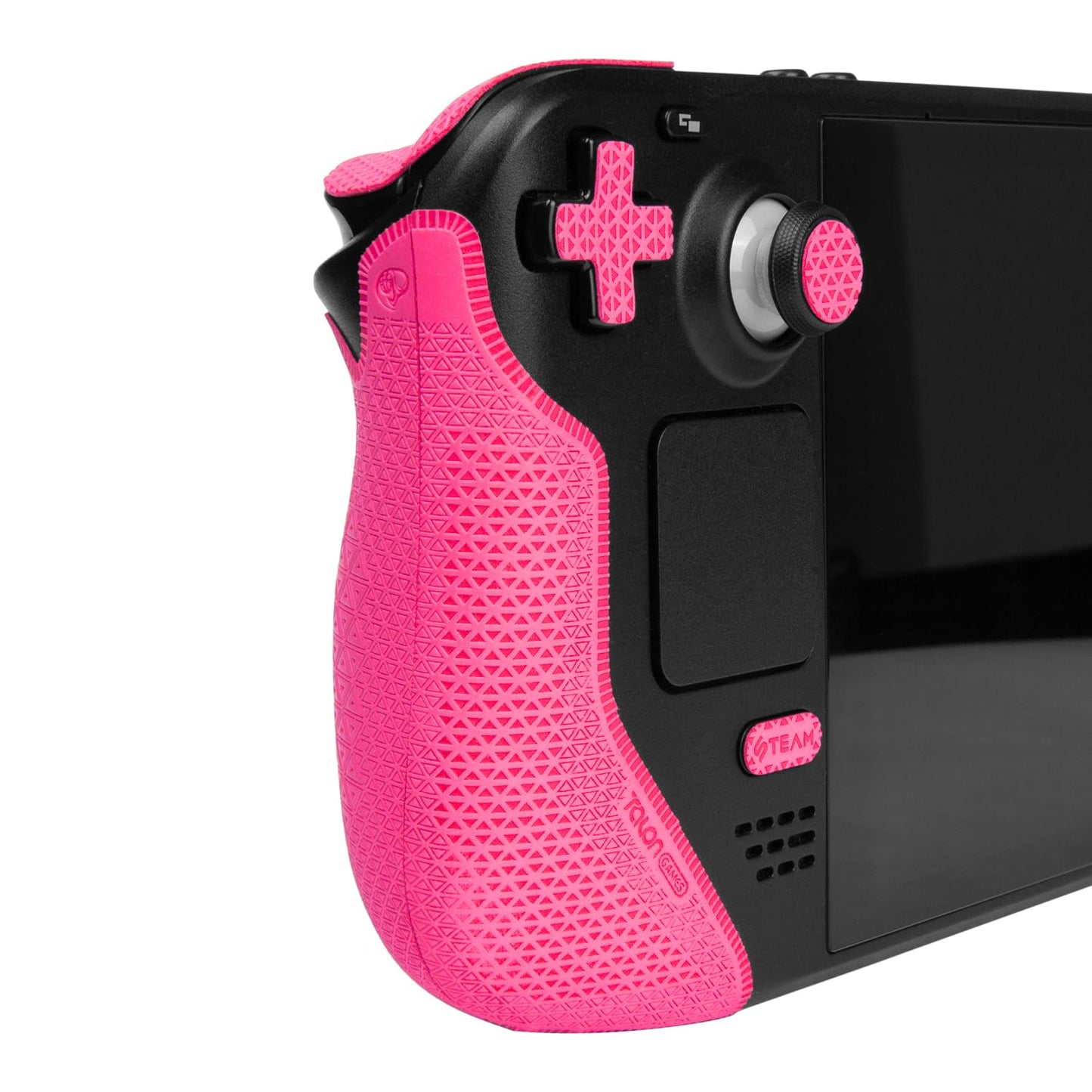 TALONGAMES Controller Grips Compatible with Steam Deck OLED/Steam Deck Controllers  Anti-Slip  Sweat-Absorbent  Textured Skin kit  for Handle Grips  Buttons  Triggers  D-pad (Ultra - Pink)