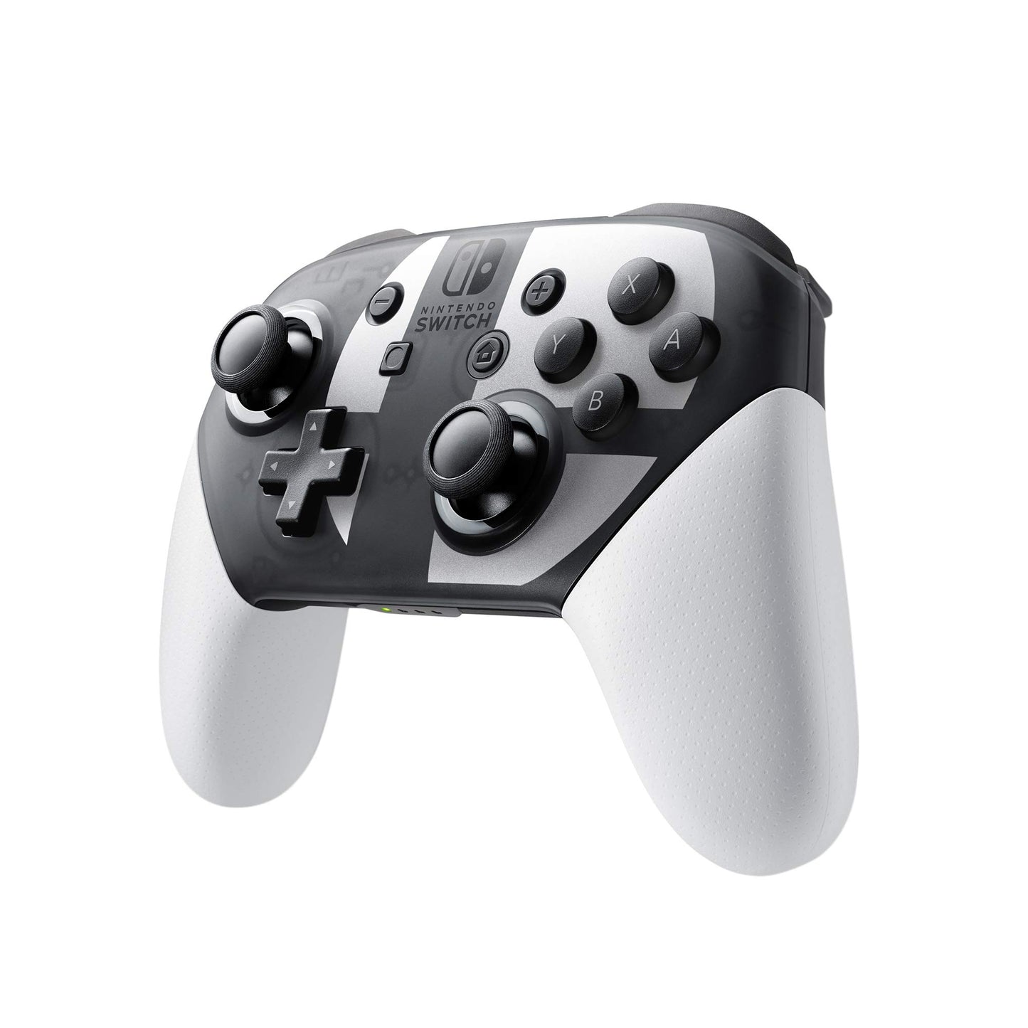 Nintendo Super Smash Bros. Ultimate Pro Controller - Black & White, Model HACAFSSKE, Durable Plastic, Compatible with Nintendo Switch