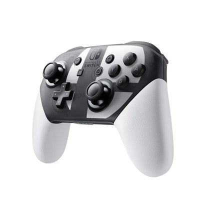Nintendo Super Smash Bros. Ultimate Pro Controller - Black & White, Model HACAFSSKE, Durable Plastic, Compatible with Nintendo Switch