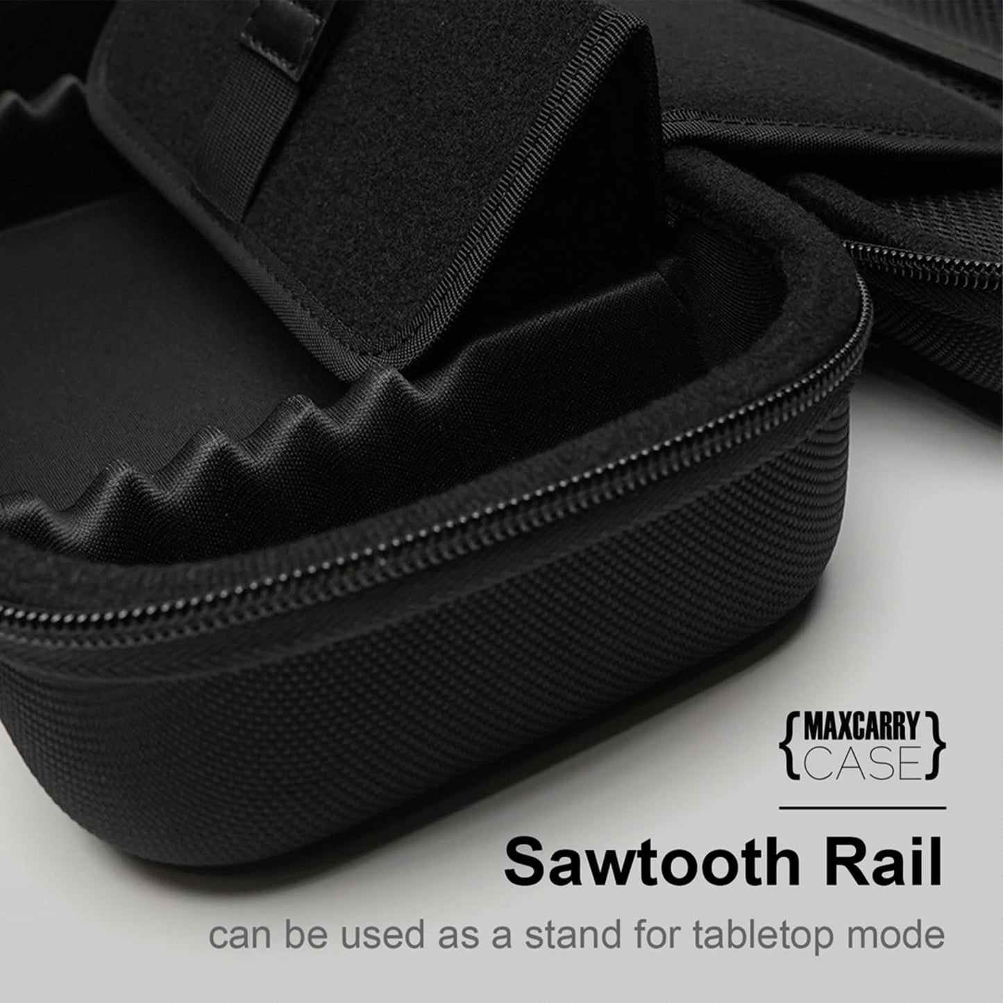 Skull & Co. Maxcarry Case for Nintendo Switch OLED - Hard Shell, Max-Black, Nylon, Model MCCASE2-BK