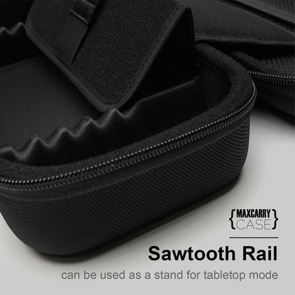 Skull & Co. Maxcarry Case for Nintendo Switch OLED - Hard Shell, Max-Black, Nylon, Model MCCASE2-BK