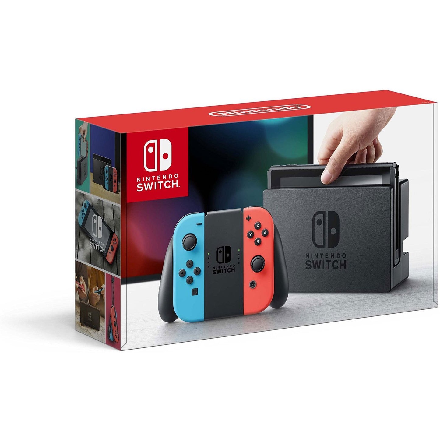 Nintendo Switch - Neon Red and Neon Blue Joy-Con (refurbished)