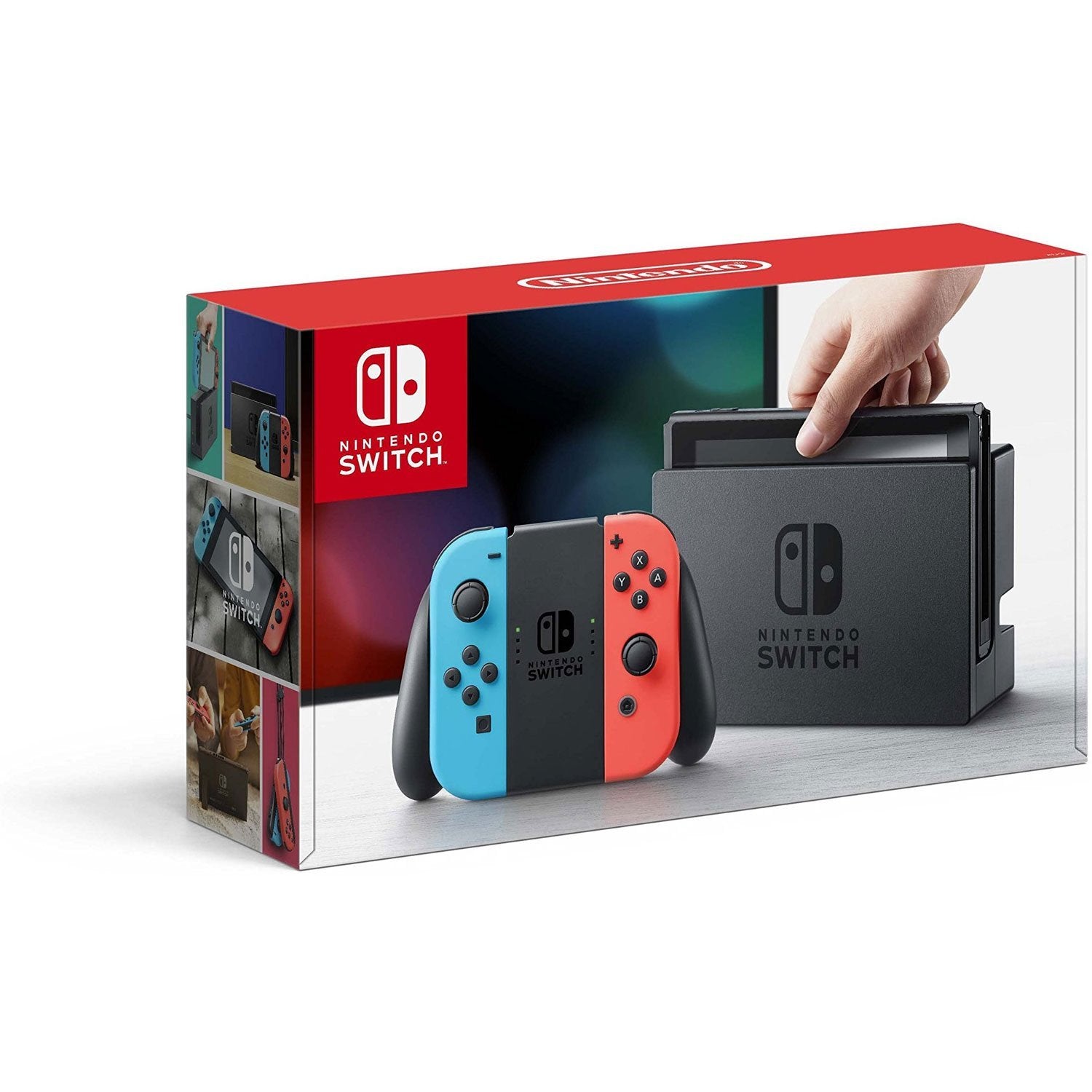 Nintendo Switch - Neon Red and Neon Blue Joy-Con (refurbished)