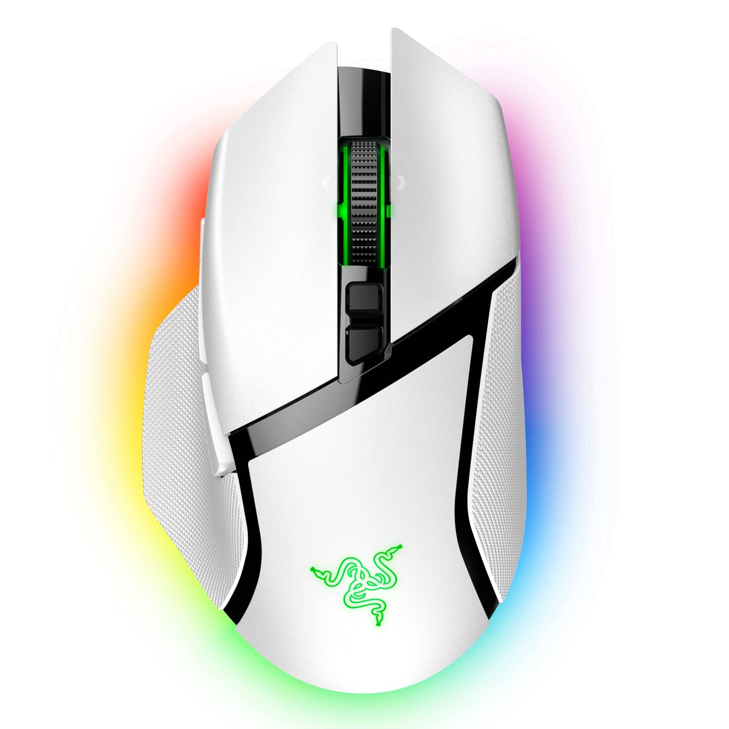 Razer Basilisk V3 Pro Wireless Gaming Mouse - 30K Optical Sensor, HyperScroll Wheel, 11 Buttons, White, Renewed