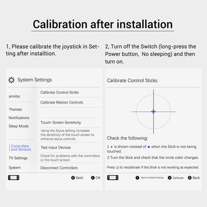 AKNES Switch JoyCon Joystick Replacement Kit - Drift-Free TMR Electromagnetic Joystick with Tools, One Pair