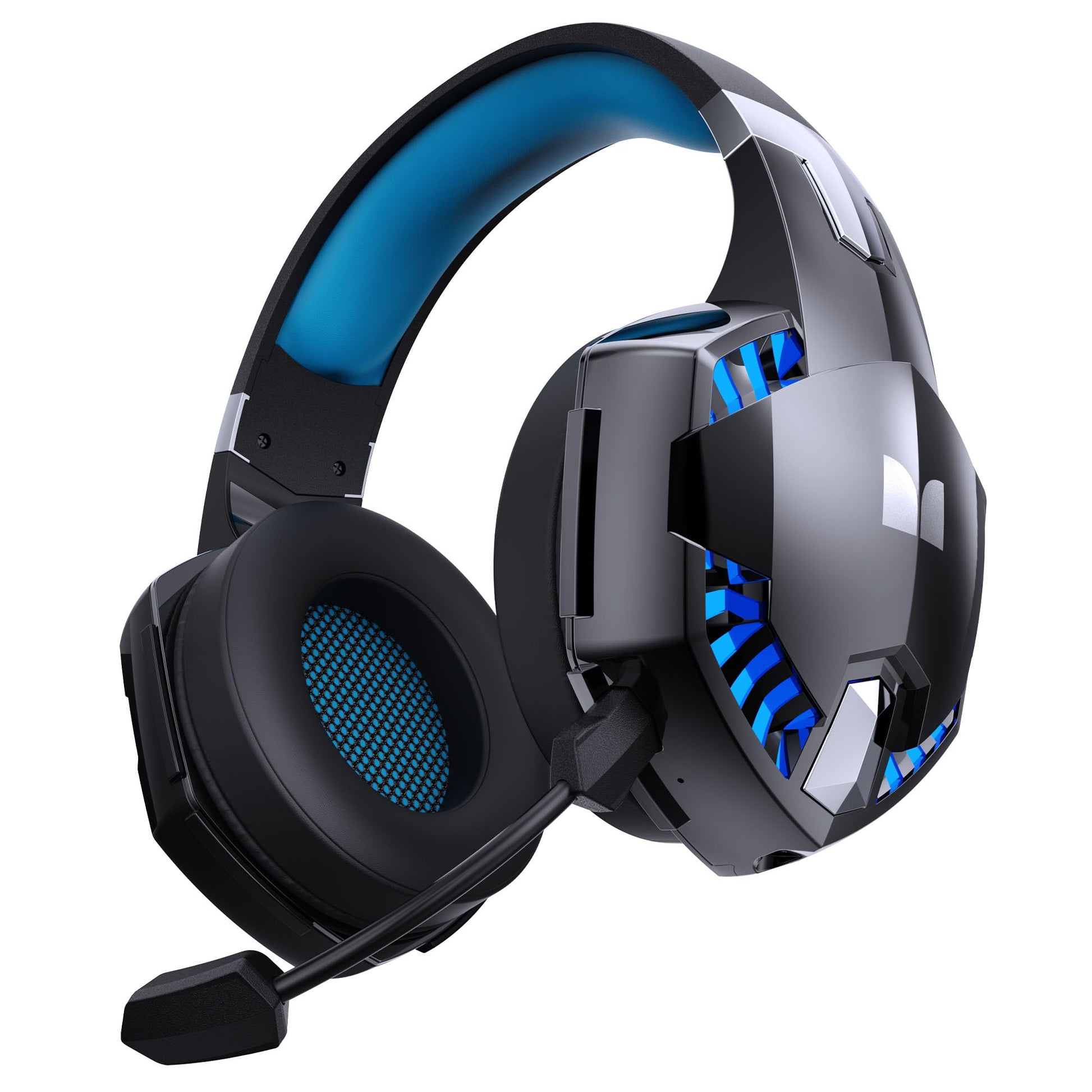 Monster Mission 300 Wireless Gaming Headset  2.4GHz/Bluetooth Headphones Low Latency  Stereo  Audio Location Recognition  48H Battery Life  Suitable for PS5  PC  PS4 and Other Gaming Devices