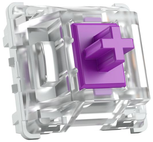 Kailh Pro Purple Mechanical Keyboard Switches Tactile 120-Pack for Custom Keyboards - Ideal for Gaming and Typing