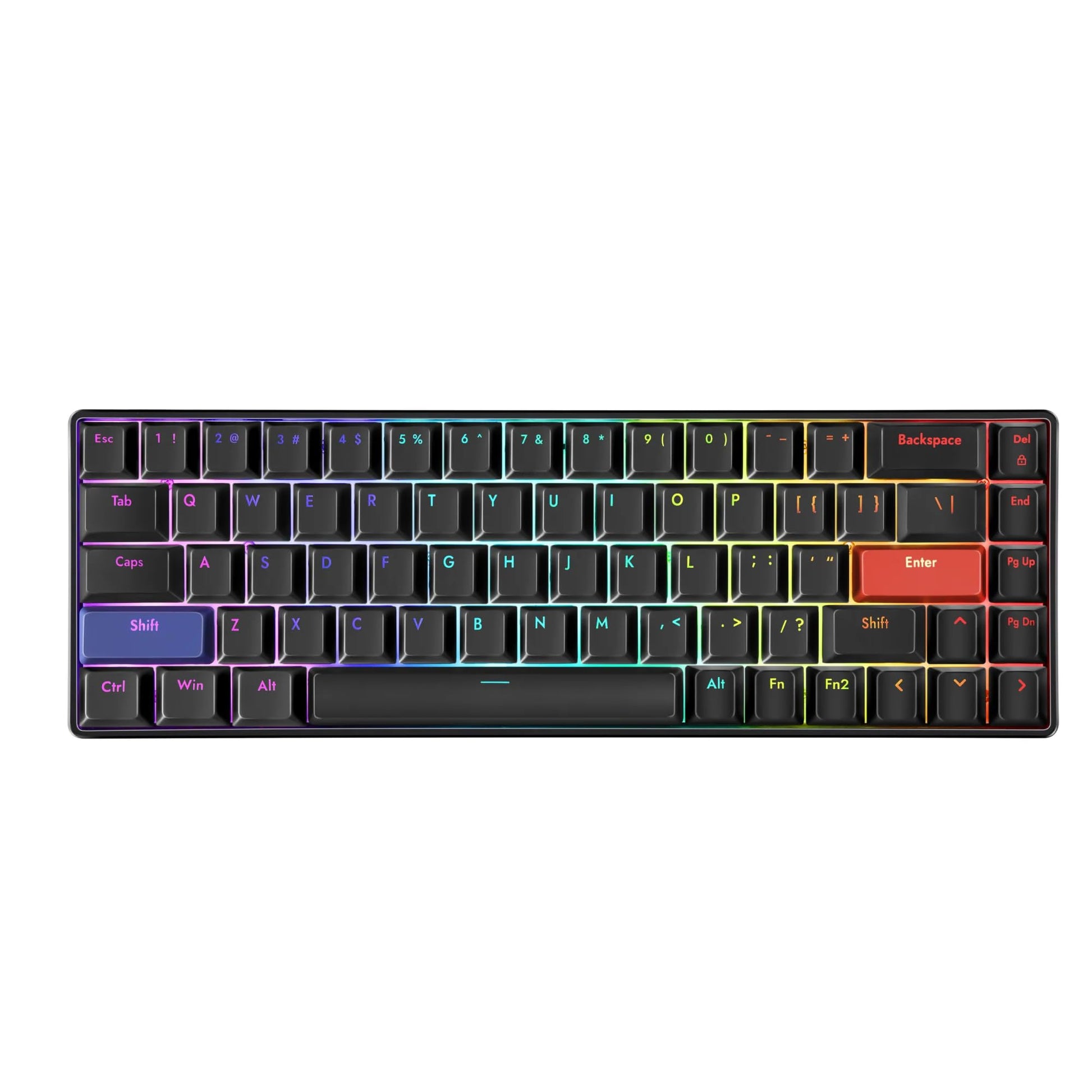 DrunkDeer G65 Rapid Activate Mechanical Keyboard Magnetic Switch Gaming Keyboard ABS Keycap RGB Compact 65% Size Wired USE Black