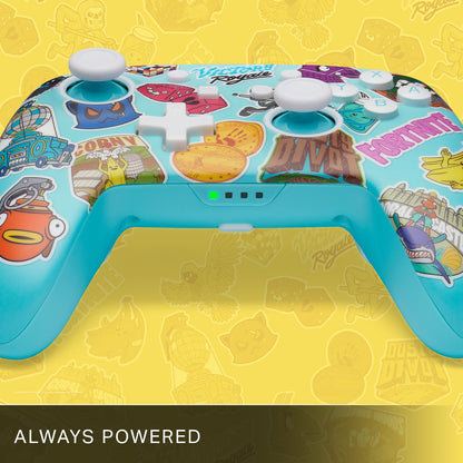 PowerA Enhanced Wireless Controller for Nintendo Switch - Fortnite Sticker Mania - Model NSGP0290-01