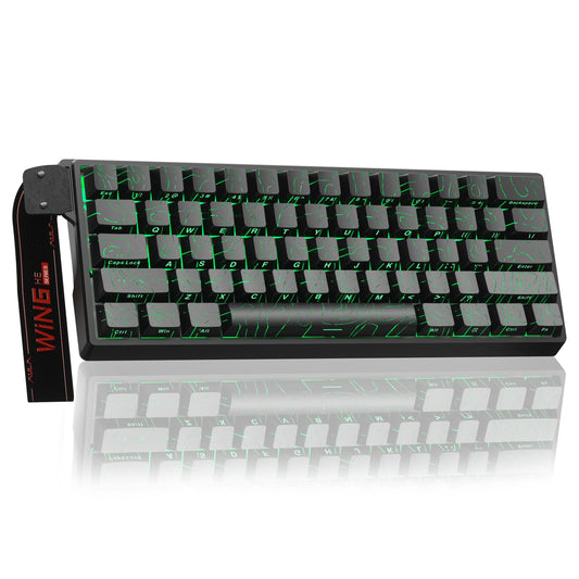 Aula WIN60 HE - 60% Mechanical Gaming Keyboard Wired  Hall Effect Magnetic Switch Hot Swappable  Adjustable Actuation RT Mode  8000 Hz Polling Rate  RGB Keyboard 60 Percent Compact Design for PC