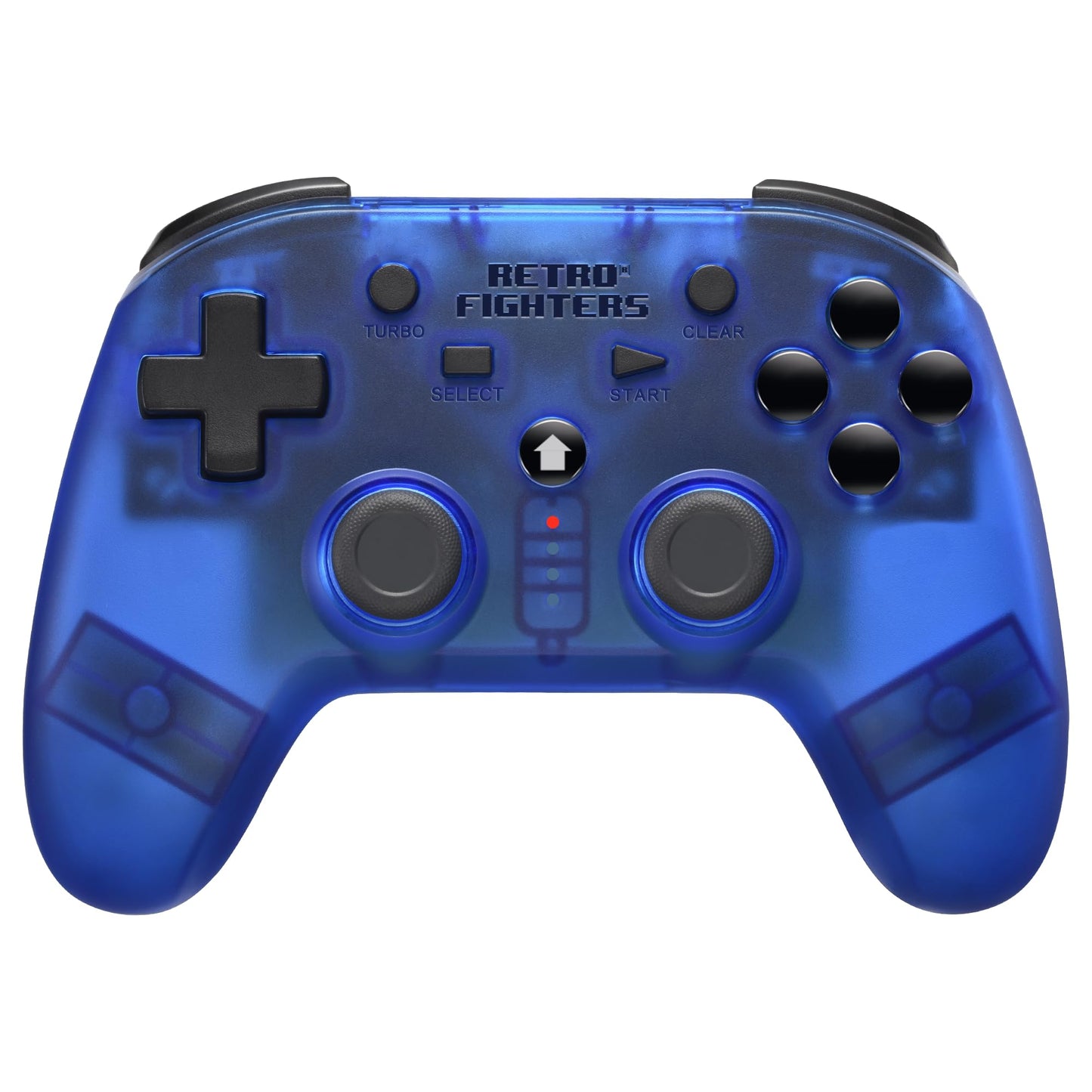 Retro Fighters Wireless Controller for PS1/PS2/PS3/Switch/PC - Blue - Model 745808421014