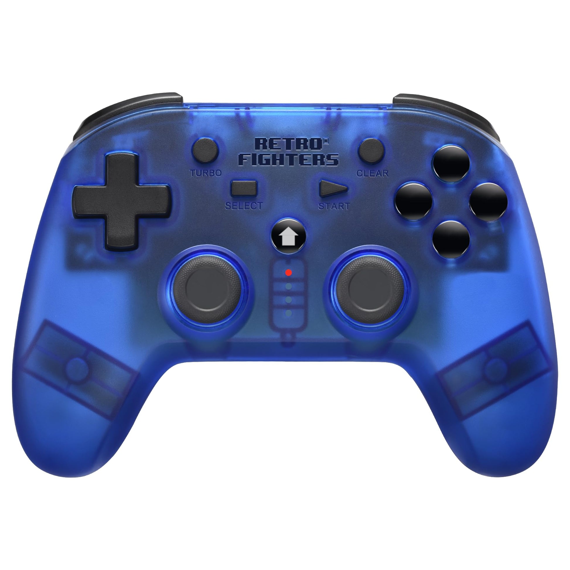 Retro Fighters Wireless Controller for PS1/PS2/PS3/Switch/PC - Blue - Model 745808421014