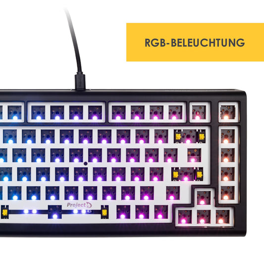 Ducky ProjectD Tinker 75 Barebone RGB Mechanical Keyboard Model 2383AST-ANSI01