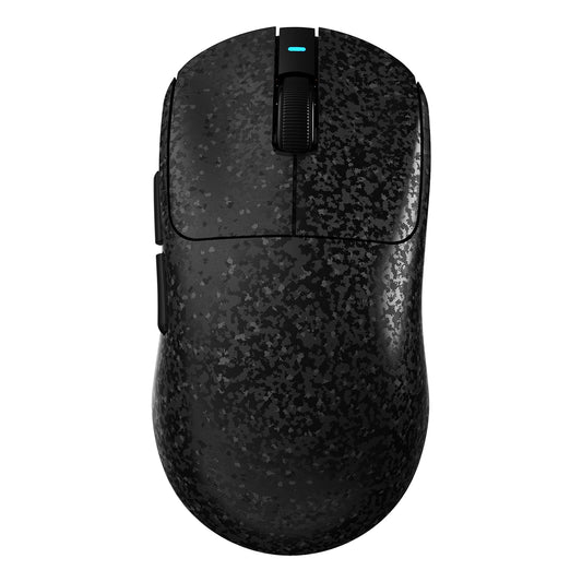 Ajazz AJ199 Wireless Gaming Mouse Ultra-Lightweight 55g Tri-Mode Connection 24000 DPI PAW3311 Sensor Carbon Fiber Shell 500mAh Battery 1K Polling Rate Durable & Anti-Slip Design Black