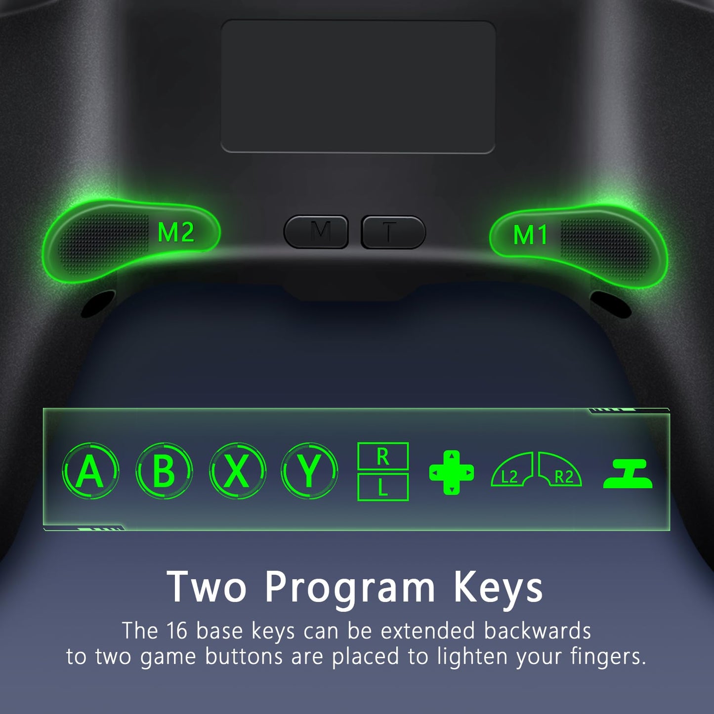 AceGamer Wireless Controller for Nintendo Switch & Windows, Hall Effect Joystick, Turbo & Vibration, Black