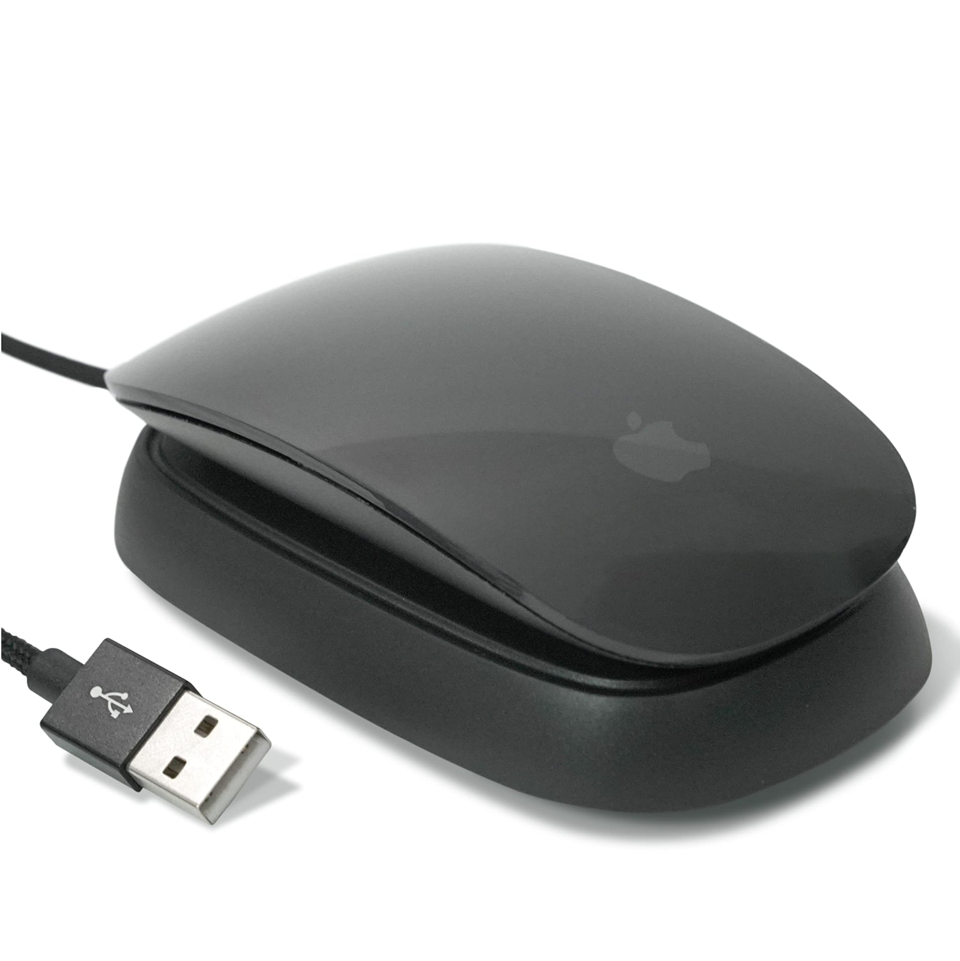 Ascrono - Charging Station Compatible with Apple Magic Mouse 2 - Black - Perfect Accessories | Usable As Charging Dock  Stand & Charger | Includes 5ft (1.5m) USB-A Cable | Lightning Connector