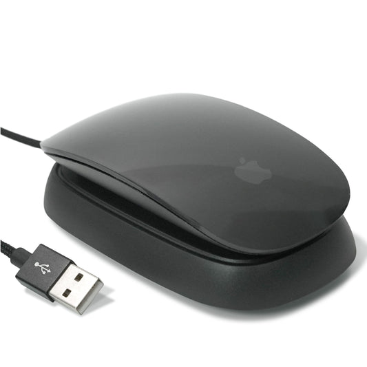 Ascrono - Charging Station Compatible with Apple Magic Mouse 2 - Black - Perfect Accessories | Usable As Charging Dock  Stand & Charger | Includes 5ft (1.5m) USB-A Cable | Lightning Connector
