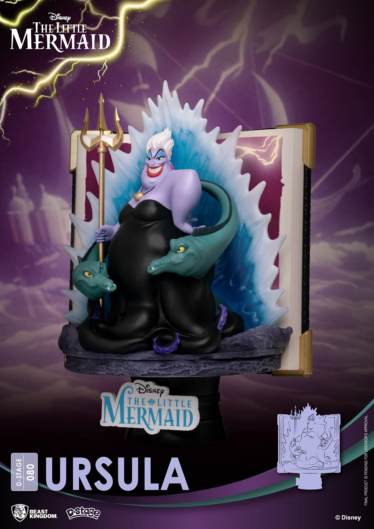 Beast Kingdom DS-080 Story Book Series - Ursula, 6 inches, Purple, Model BK14606