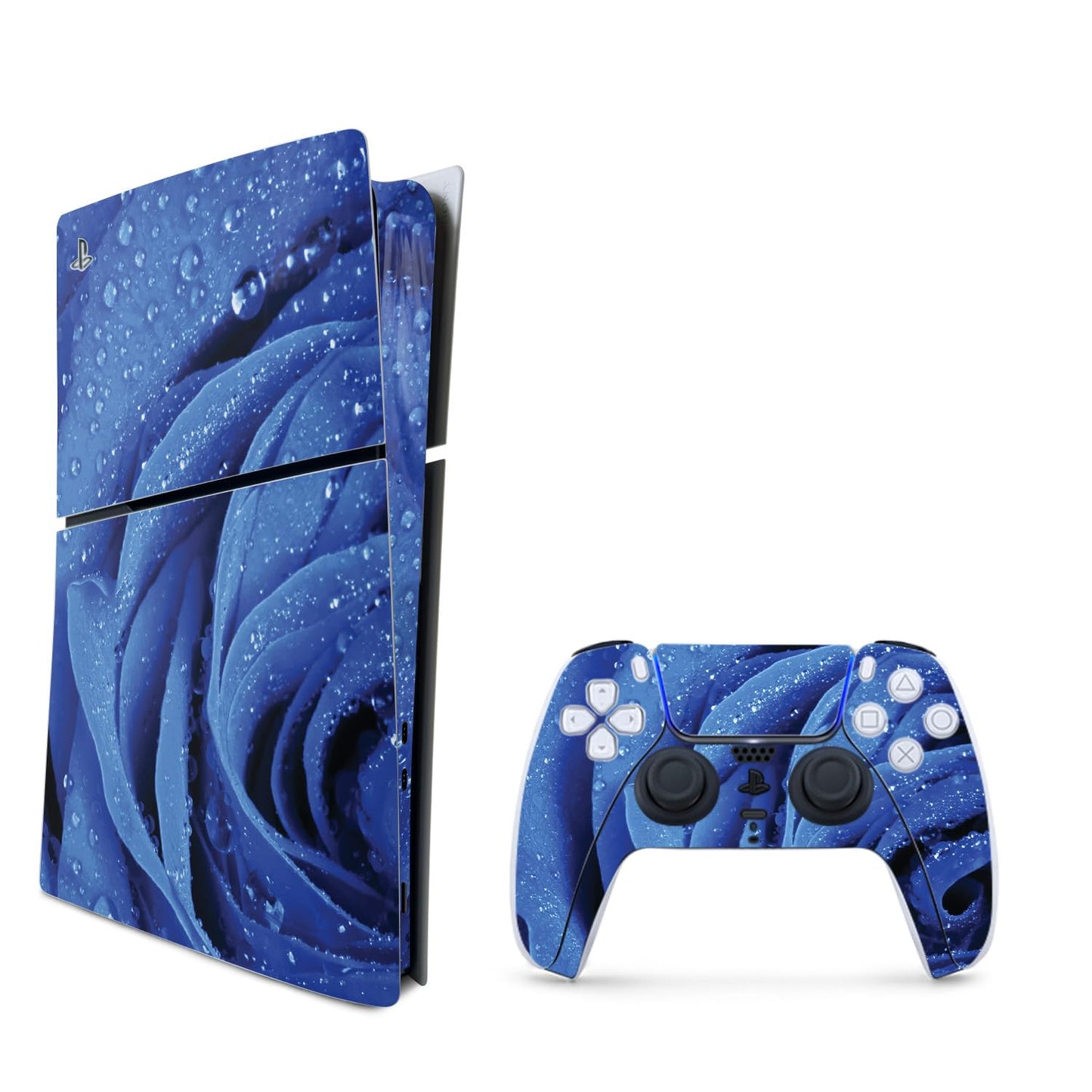 MightySkins Skin Compatible with PlayStation 5 Slim Digital Edition Bundle - Rose Closeup | Protective  Durable  and Unique Vinyl Decal wrap Cover | Easy to Apply | Made in The USA