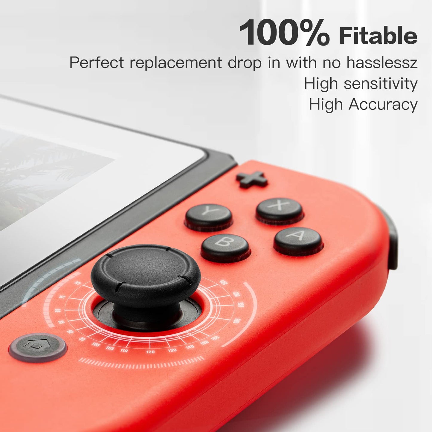 GuliKit Hall Effect Joystick Replacement for JoyCon - No Drift Repair Kit for Switch/Switch OLED/Switch Lite - NS40 Single