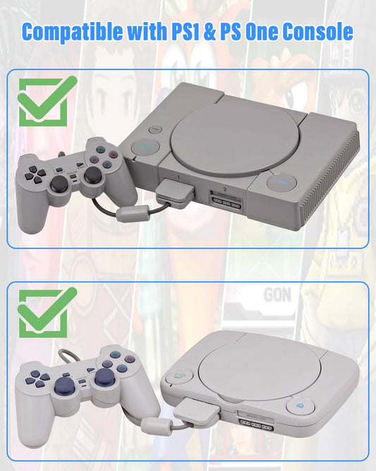 JZW-Shop PS1 Memory Card - 512MB High Speed Game Saver for PS1 & PS One, Black, Model: 7d2be139-1185-497a-aed9