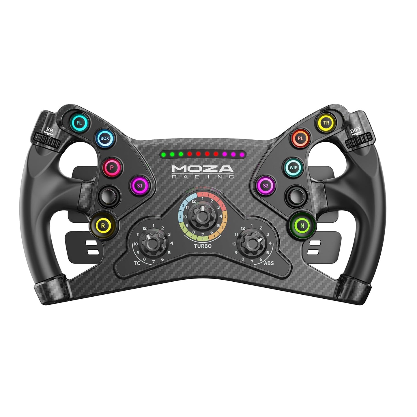 MOZA KS Steering Wheel 300mm Butterfly Style GT Racing Wheel  Fully Customizable Sim Racing Gaming Simulator  Compatible with 3rd-Party Bases via Hub