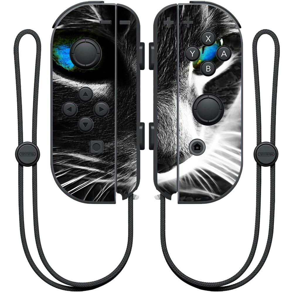 MightySkins Skin Compatible with Nintendo Joy-Con Controller wrap Cover Sticker Skins Cat