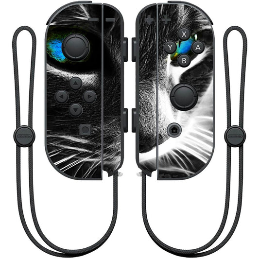 MightySkins Skin Compatible with Nintendo Joy-Con Controller wrap Cover Sticker Skins Cat