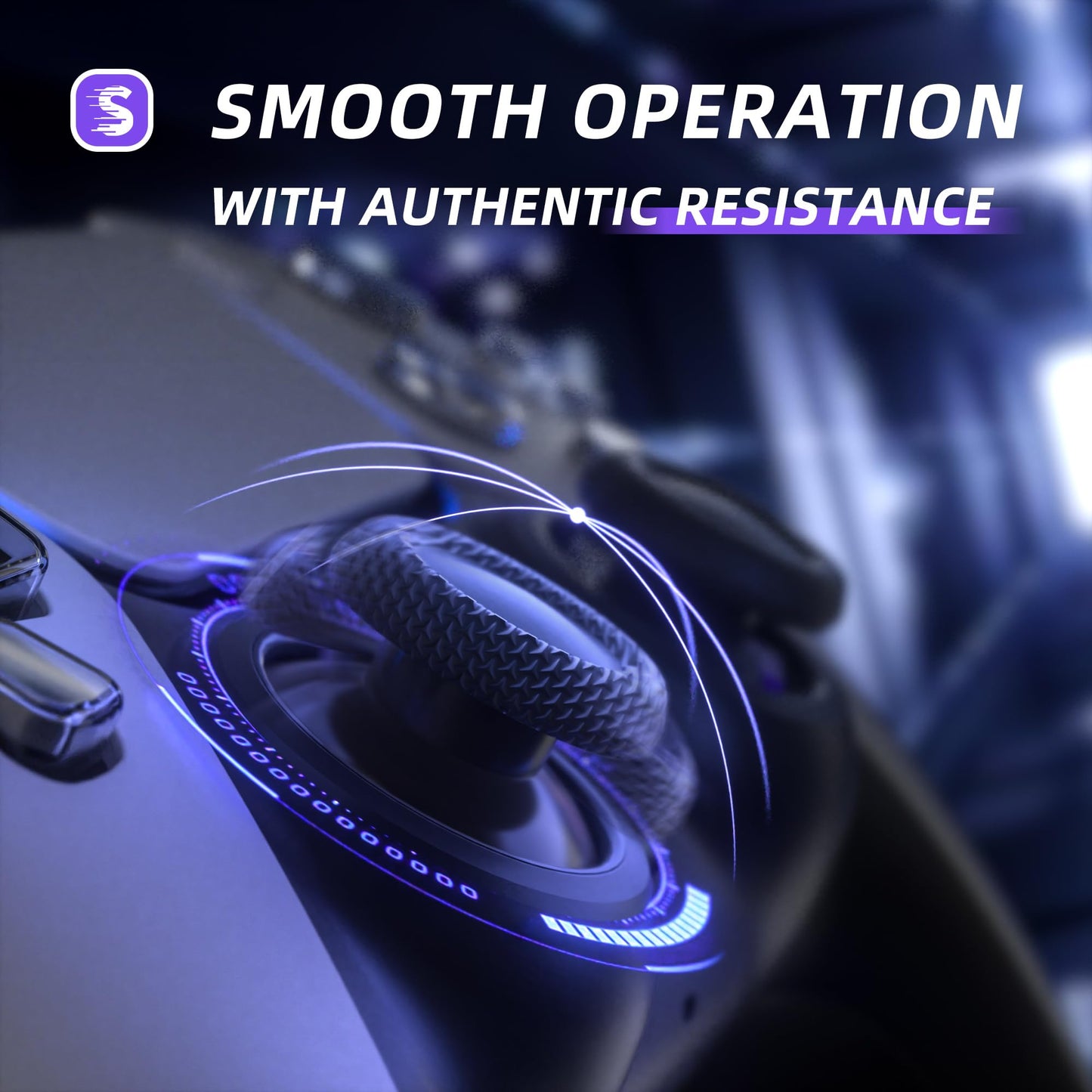 eXtremeRate eXhall Hall Effect Thumbstick Kit for PS5 Controller - 120gf, Purple, Model HMRPF002