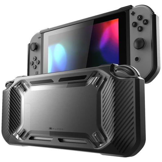 Mumba Case for Nintendo Switch  [Heavy Duty] Slim Rubberized [Snap on] Hard Case Cover for Nintendo Switch 2017 Release (Black)