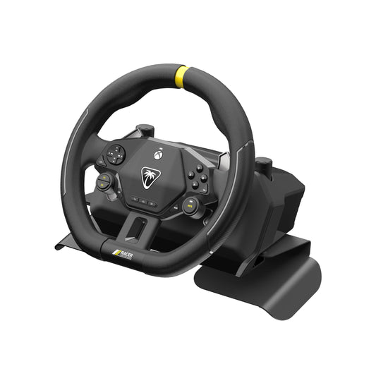 Turtle Beach Racer Wireless Racing Wheel System Officially Licensed for Xbox Series X|S & Xbox One and Windows PCs - Complete Design  Reliable Wireless Connection  up to 30Hr Battery- Black