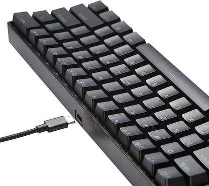 Mad Catz S.T.R.I.K.E. 6 RGB Mechanical Gaming Keyboard, Compact 60%, Black, Model KS63NMUSBL00