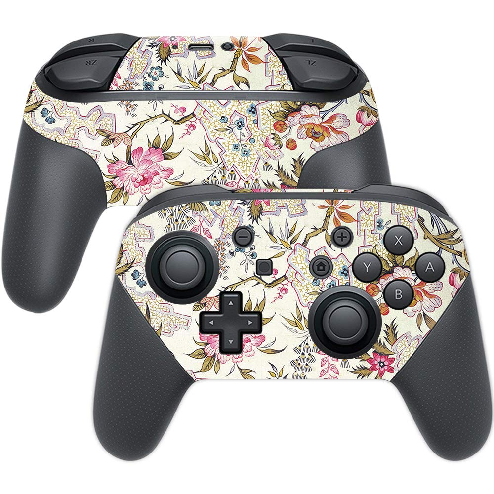 MightySkins Skin Compatible with Nintendo Switch Pro Controller - Floral Design | Protective, Durable, and Unique Vinyl Decal wr