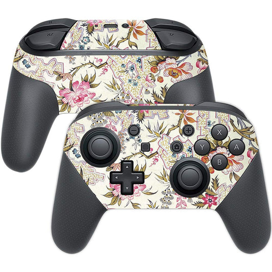 MightySkins Skin Compatible with Nintendo Switch Pro Controller - Floral Design | Protective, Durable, and Unique Vinyl Decal wr
