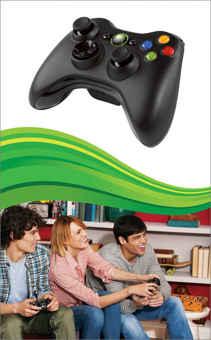 Microsoft Xbox 360 Wireless Controller - Glossy Black, Model NSF-00023, Ergonomic Design, Wireless Connectivity