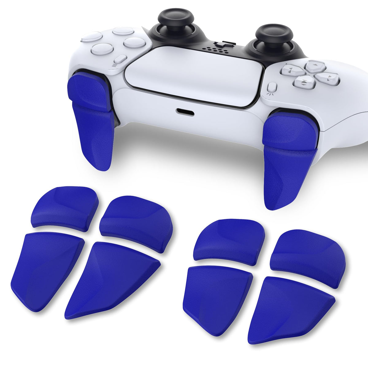 PlayVital cutting tool 2 Pairs Shoulder Buttons Extension control buttons for ps5 Controller  Game Improvement Adjusters for PS Portal Remote Player  Bumper control button Extenders for ps5 Edge Controller - Blue