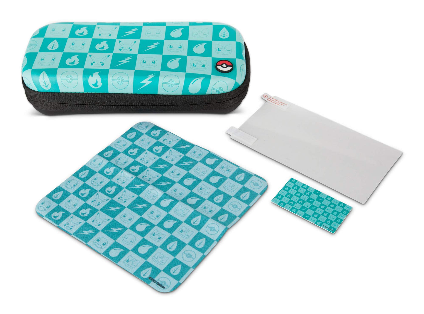 PowerA Protection Case Kit for Nintendo Switch Lite - Pokémon Checkerboard, Turquoise