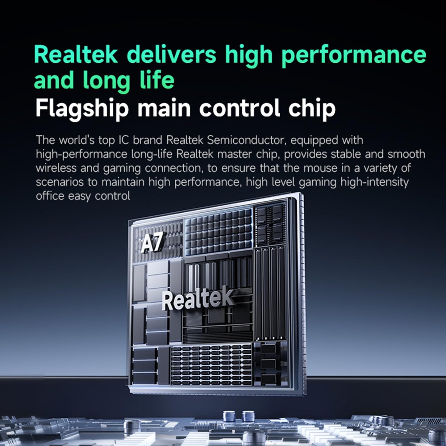 Hyekit MCHOSE A7 Ultra Wireless Gaming Mouse, 42,000 DPI, 8K Polling Rate, 5 Programmable Buttons, Lightweight 59g, Magenta