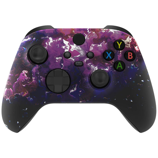 eXtremeRate Replacement Shell for Xbox Series X & S Controller - Unleash Your Style - Surreal Lava Custom Acessories Skin Front 
