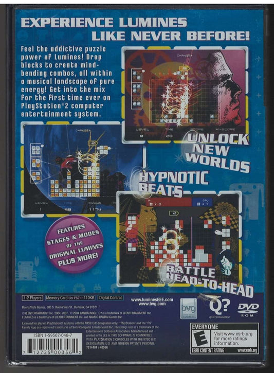 Disney Interactive Studios Lumines Plus Game for PlayStation 2 - Model 712725003562