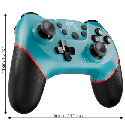 Diswoe Wireless Pro Controller Gamepad for Switch - Blue, ET16801, Vibration, Wakeup, Screenshot Support