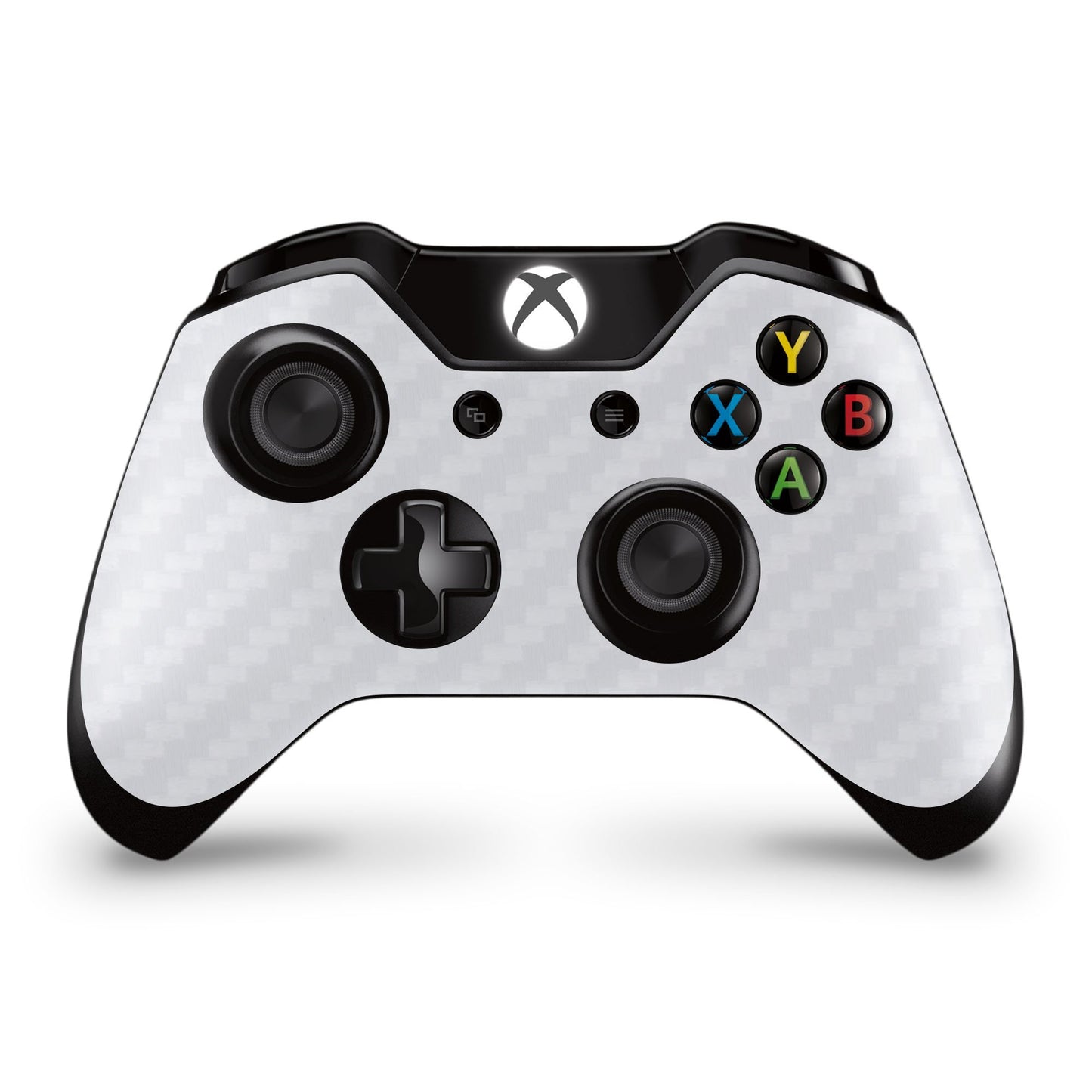 giZmoZ n gadgetZ GNG Carbon White Console Skin Decal + 2 Xbox One Controller Skins - Model GNG-XB-CARB-WHITE-SKINS