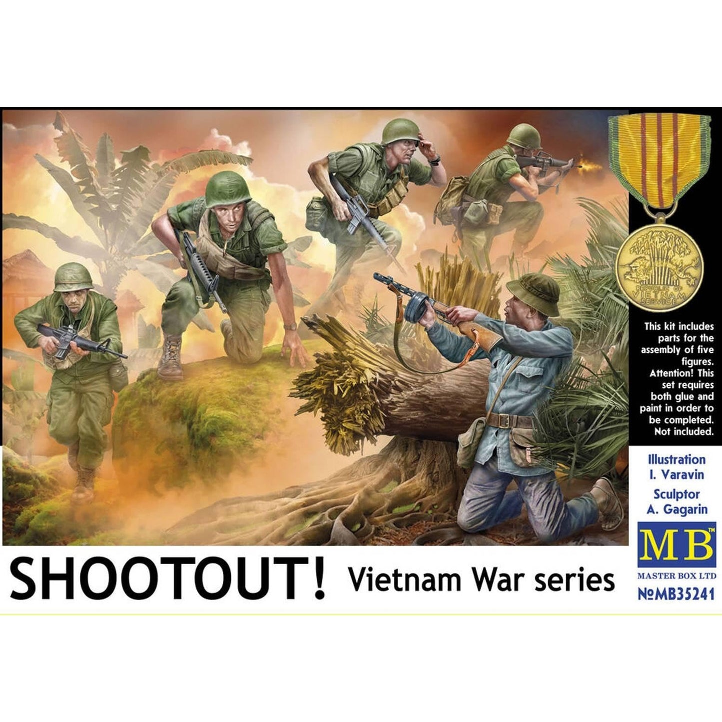 Masterbox 1:35 Vietnam War Series Shootout Model MAS35241 - Detailed Military Diorama Kit