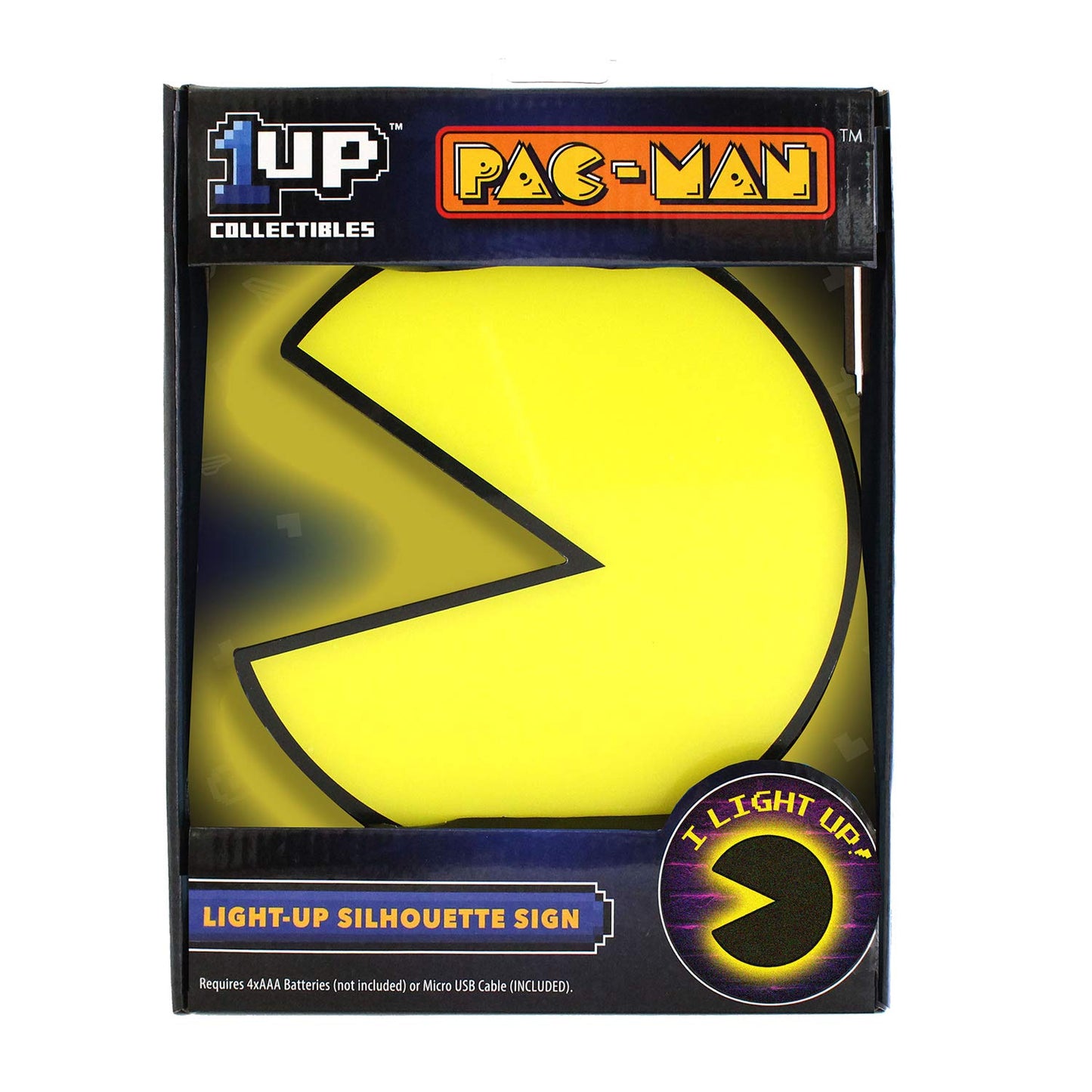 Arcade1Up Pac-Man Silhouette Light - 8 inches x 8 inches, Perfect for Gaming Spaces