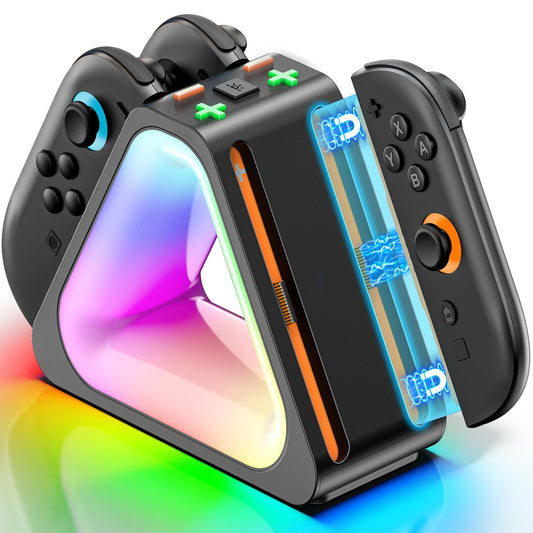 Charging Dock for 2025 Nintendo Switch 2 JoyCon Joycon 2 Controller Charging Docking Station  Ergonomics & Magnetic Fast Charger Dock Station with Charging Cable for NS Interactive Gaming Figures