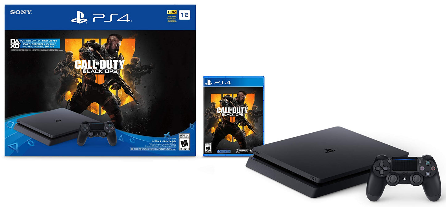 PlayStation 4 Slim 1TB Console - Call of Duty: Black Ops 4 Bundle (refurbished)